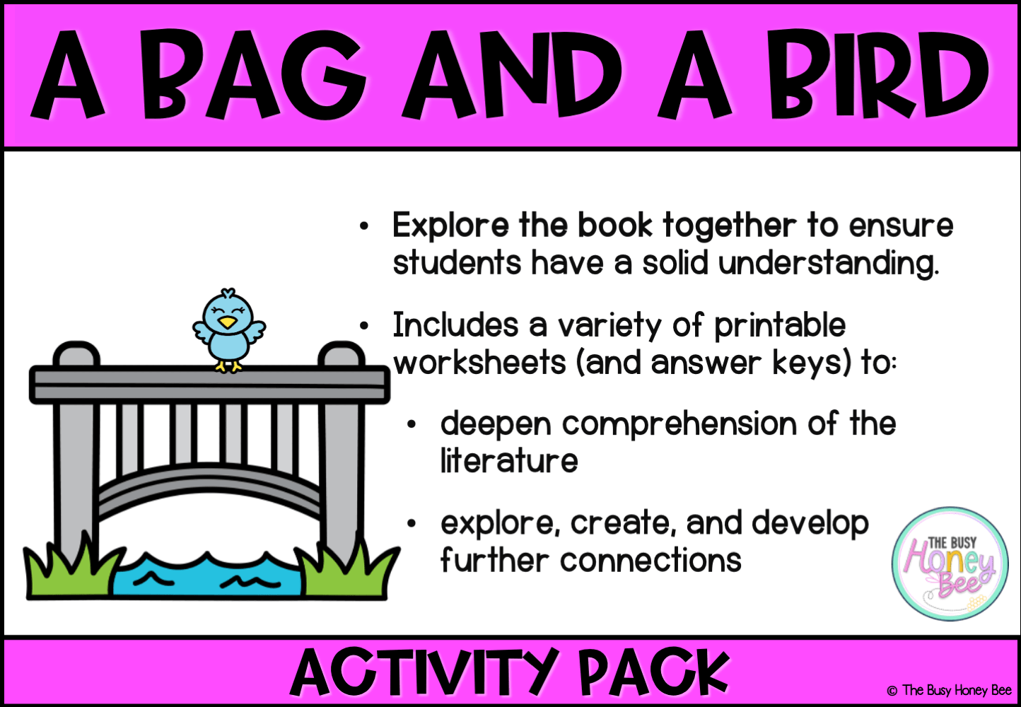 A Bag and a Bird Activity Pack -