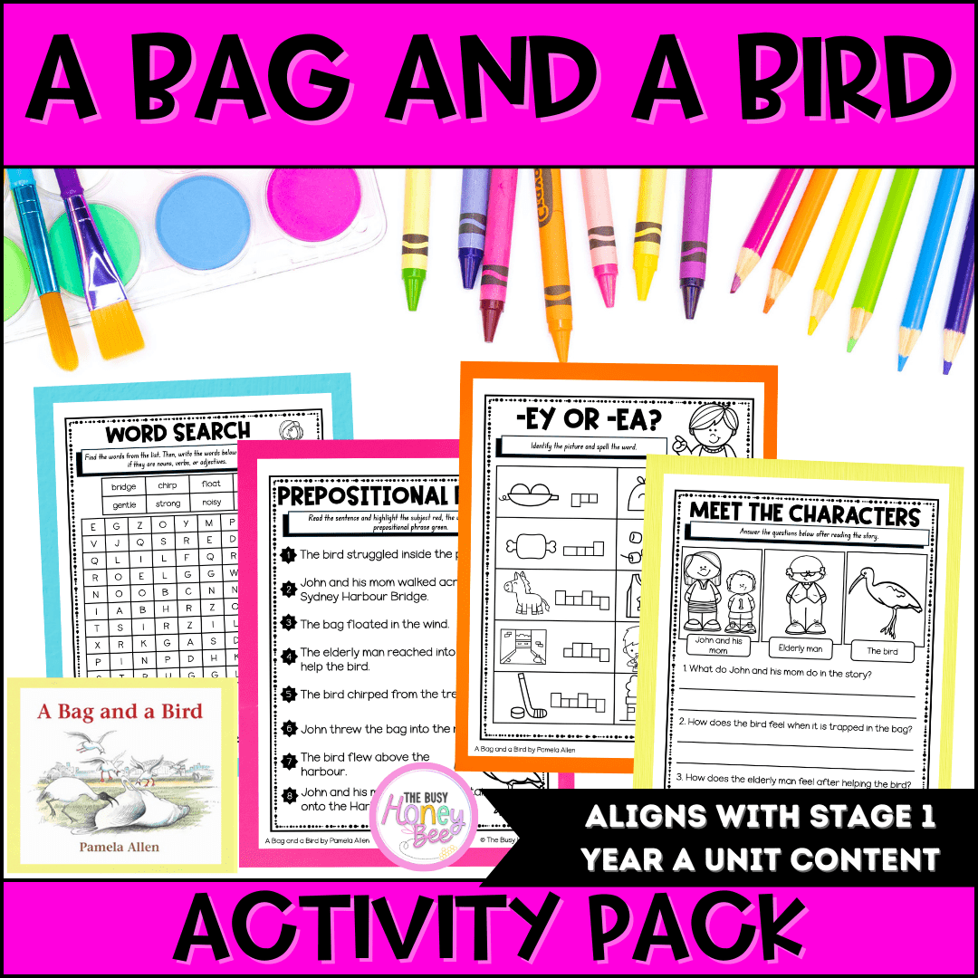 A Bag and a Bird Activity Pack -