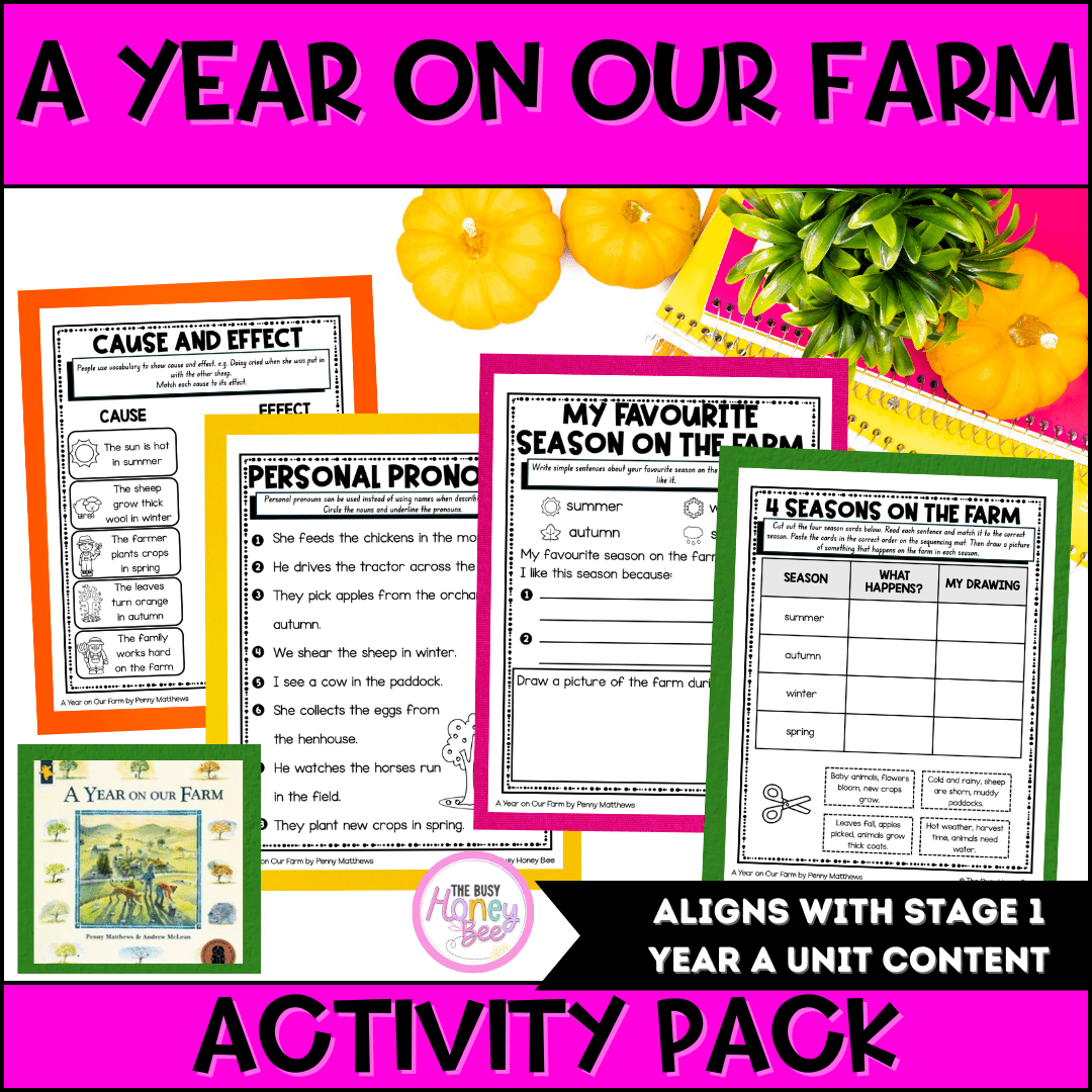 A Year on Our Farm Activity Pack -