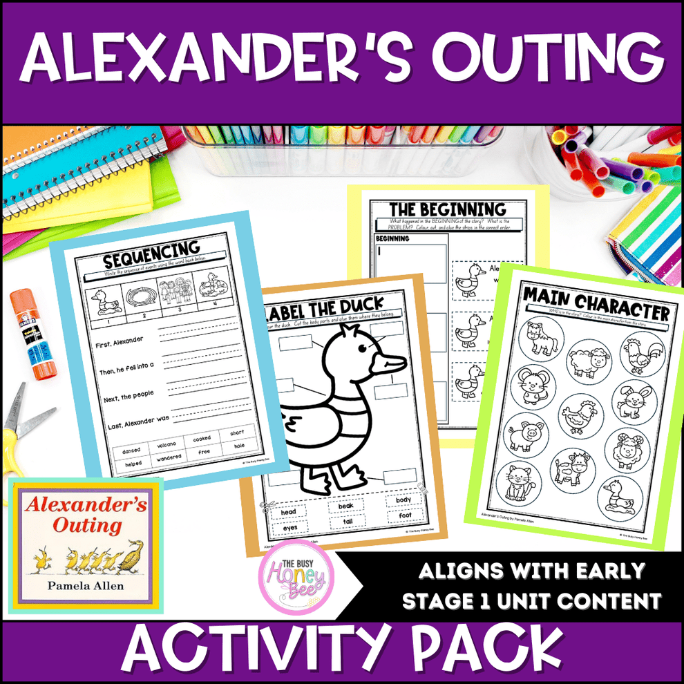 Alexander's Outing Activity Pack – The Busy Honey Bee
