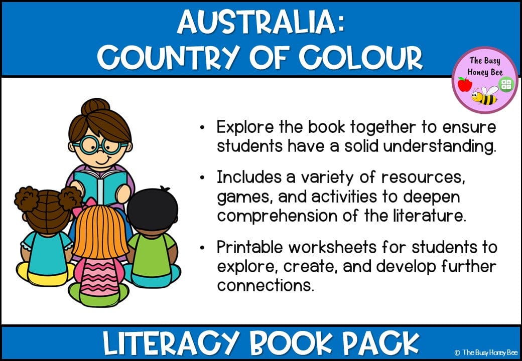 Australia Country of Colour - CBCA 2024 - Literacy Book Pack - Activity Pack