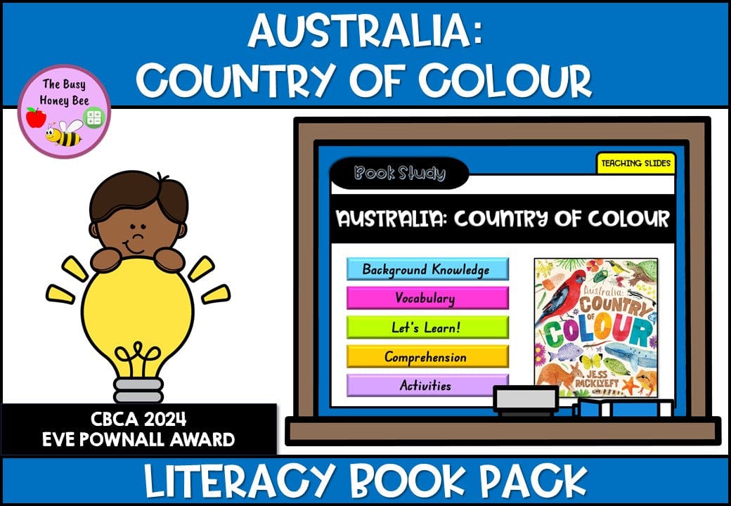 Australia Country of Colour - CBCA 2024 - Literacy Book Pack - Activity Pack