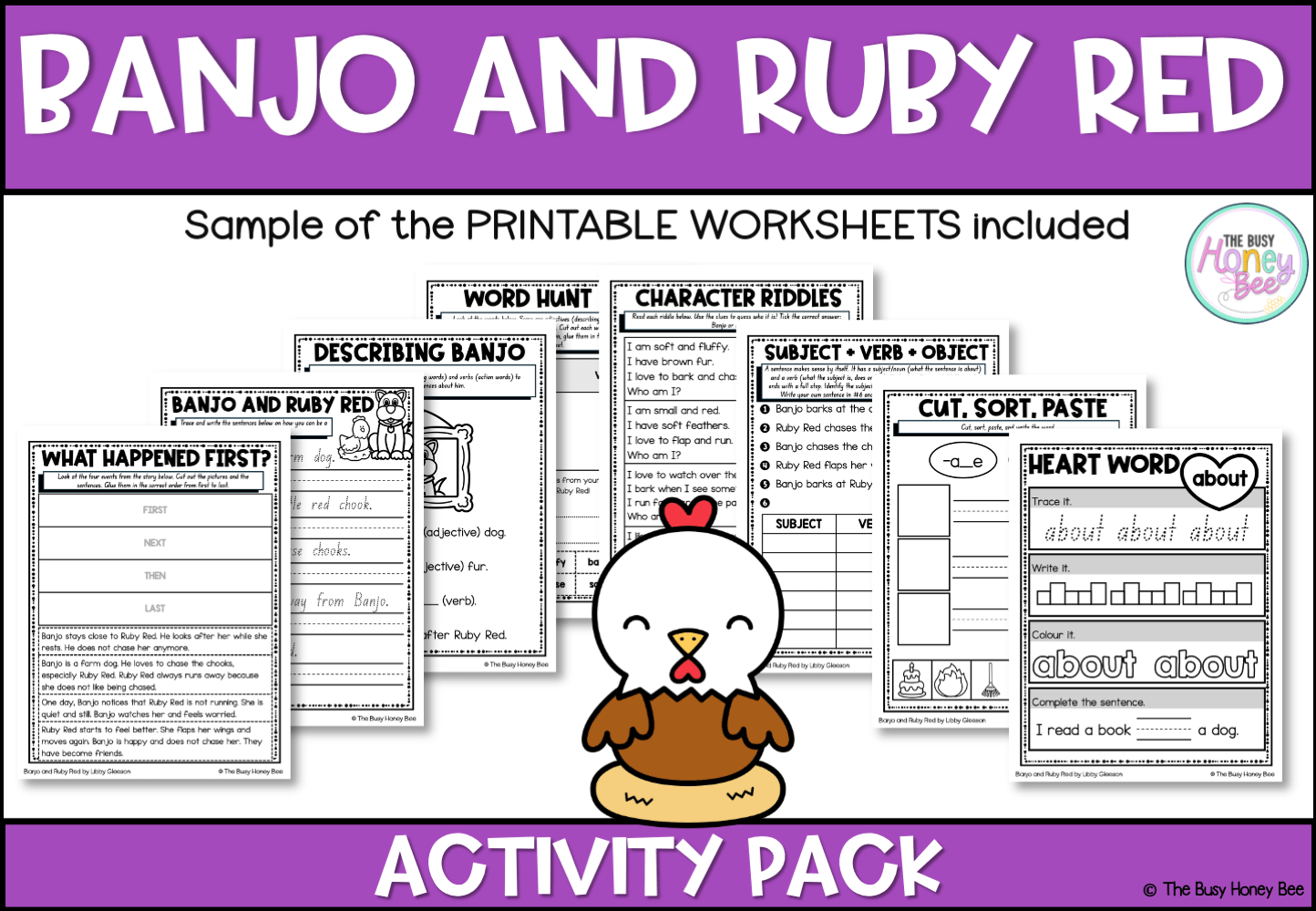 Banjo and Ruby Red by Libby Gleeson Activity Pack - Activity Pack