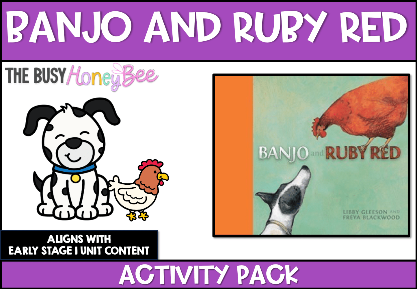 Banjo and Ruby Red by Libby Gleeson Activity Pack - Activity Pack