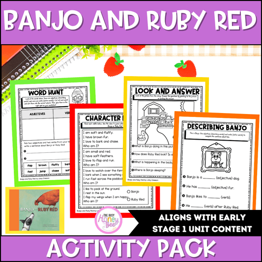Banjo and Ruby Red by Libby Gleeson Activity Pack - Activity Pack