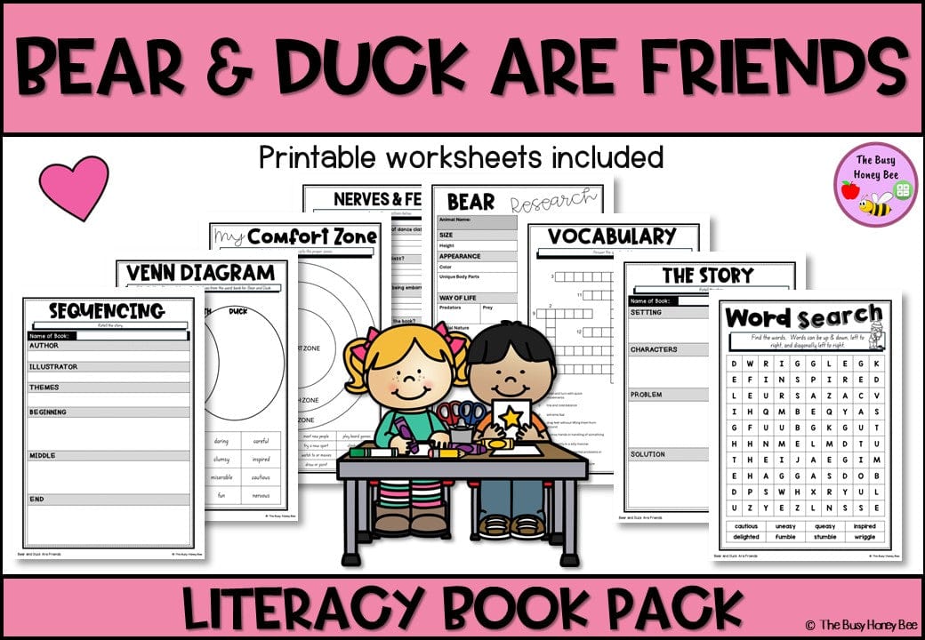 Bear and Duck are Friends - CBCA 2024 - Literacy Book Pack - Activity Pack