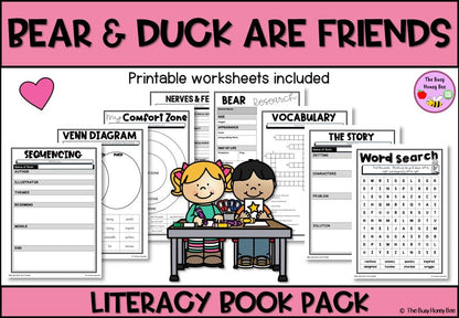 Bear and Duck are Friends - CBCA 2024 - Literacy Book Pack - Activity Pack