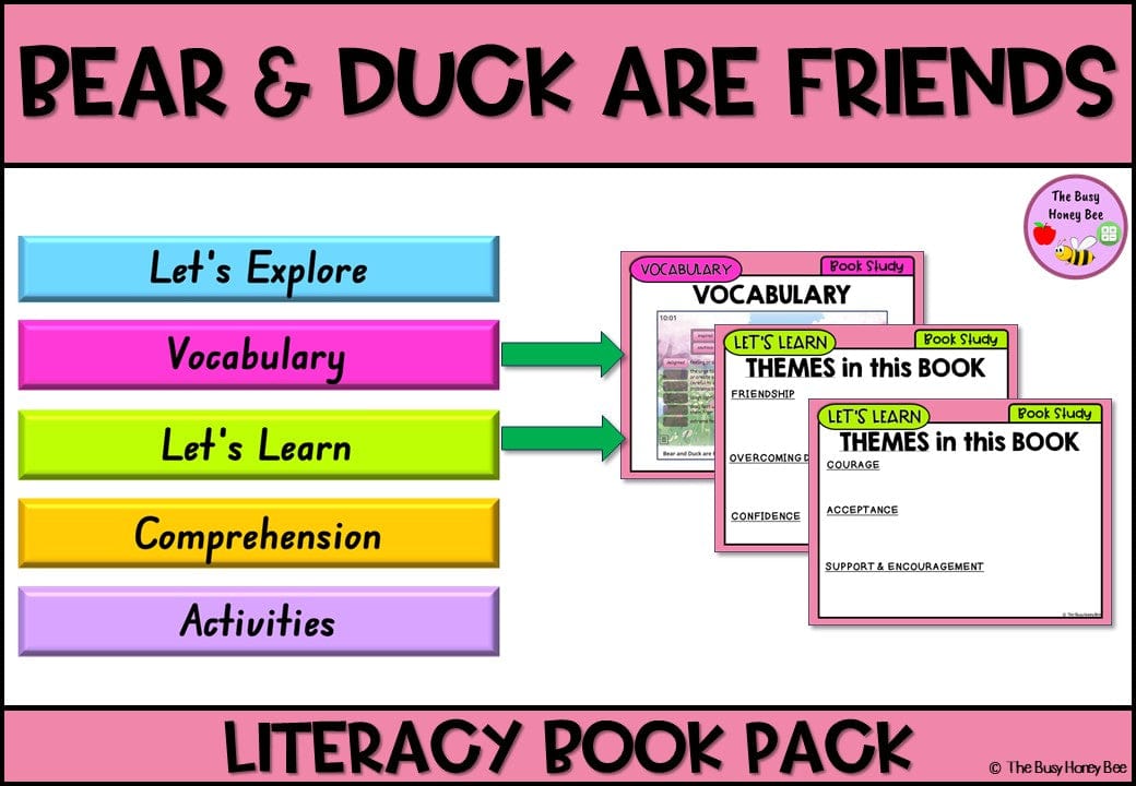 Bear and Duck are Friends - CBCA 2024 - Literacy Book Pack - Activity Pack