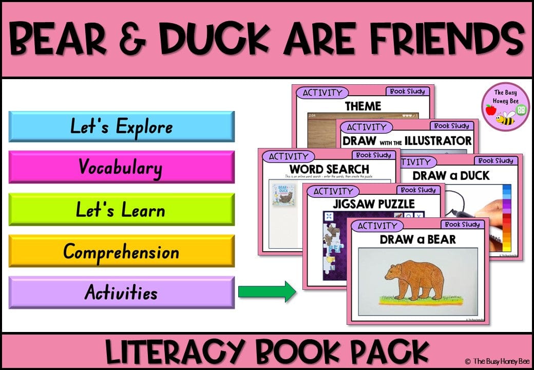 Bear and Duck are Friends - CBCA 2024 - Literacy Book Pack - Activity Pack