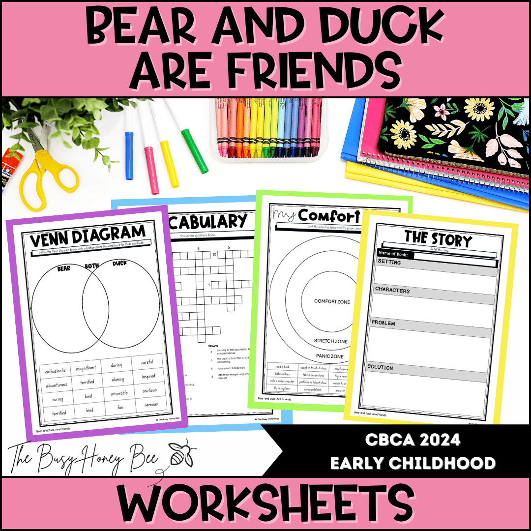 Bear and Duck are Friends - CBCA 2024 - Literacy Book Pack - Activity Pack