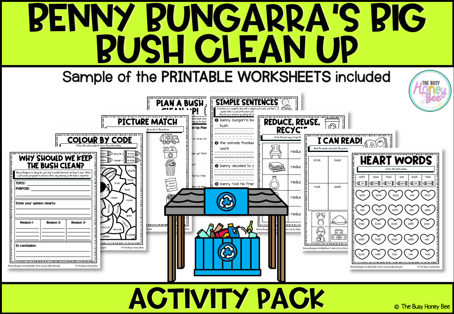 Benny Bungarra’s Big Bush Clean-Up Activity Pack - Activity Pack