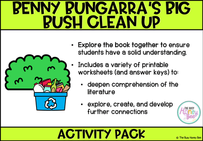 Benny Bungarra’s Big Bush Clean-Up Activity Pack - Activity Pack