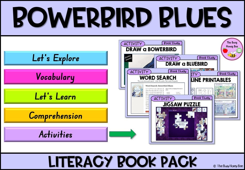 Bowerbird Blues - CBCA 2024 - Literacy Book Pack - Activity Pack