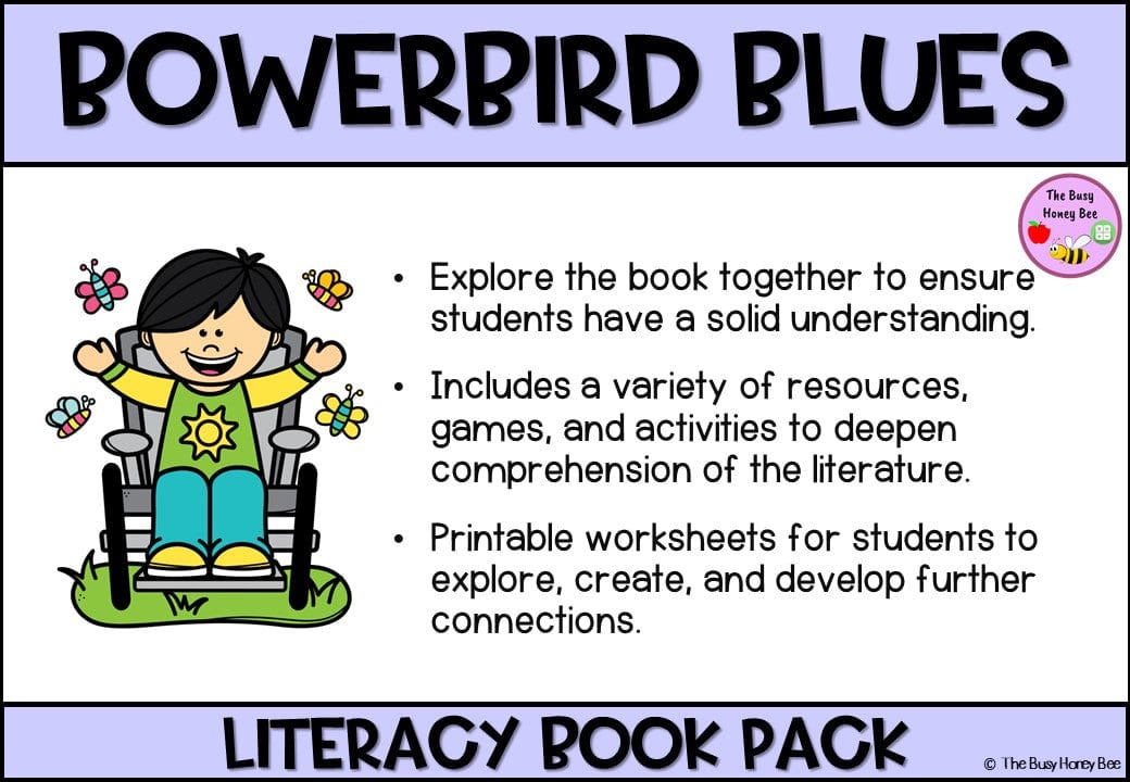 Bowerbird Blues - CBCA 2024 - Literacy Book Pack - Activity Pack