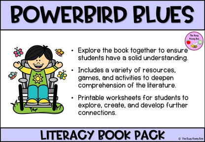 Bowerbird Blues - CBCA 2024 - Literacy Book Pack - Activity Pack