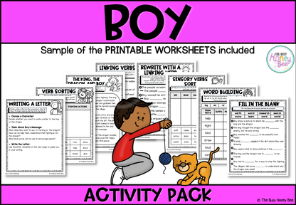 Boy by Phil Cummings Activity Pack - Activity Pack