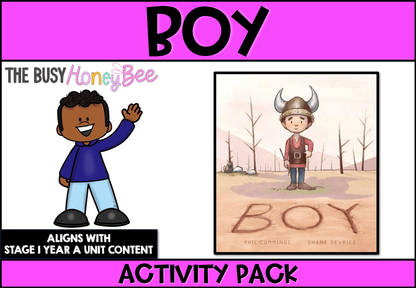 Boy by Phil Cummings Activity Pack - Activity Pack