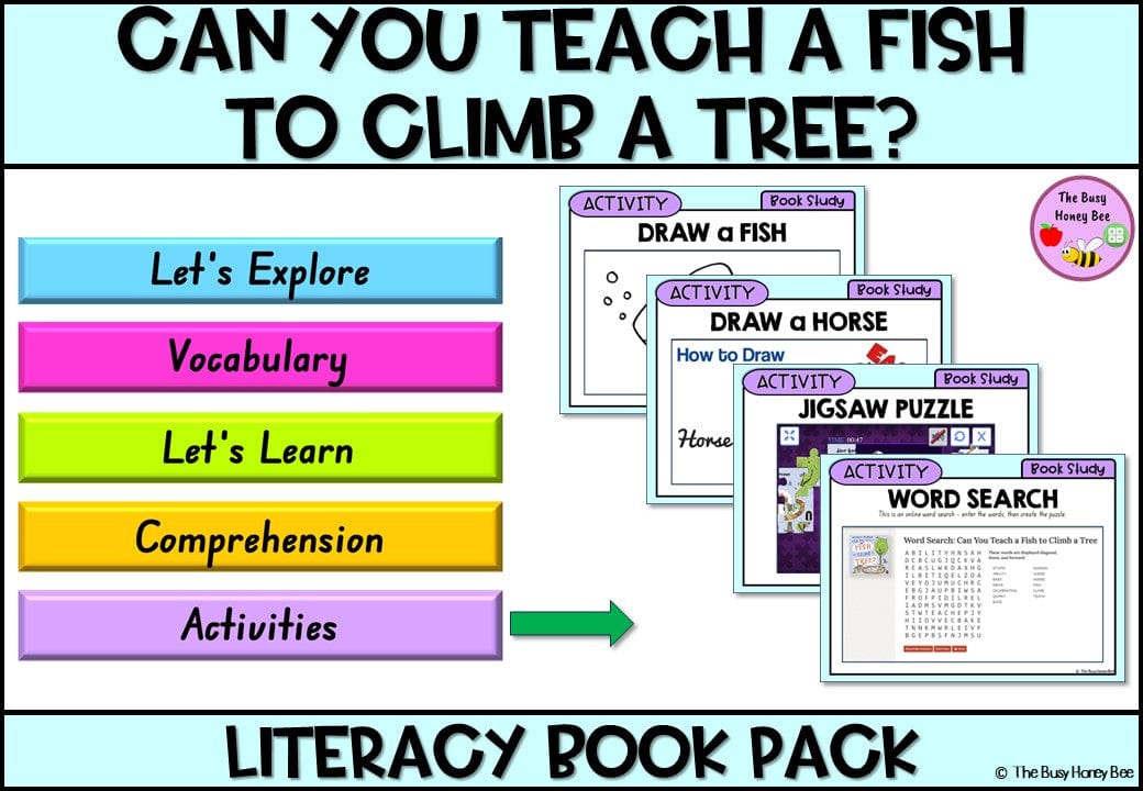 Can you Teach a Fish to Climb - CBCA 2024 - Literacy Book Pack - Activity Pack
