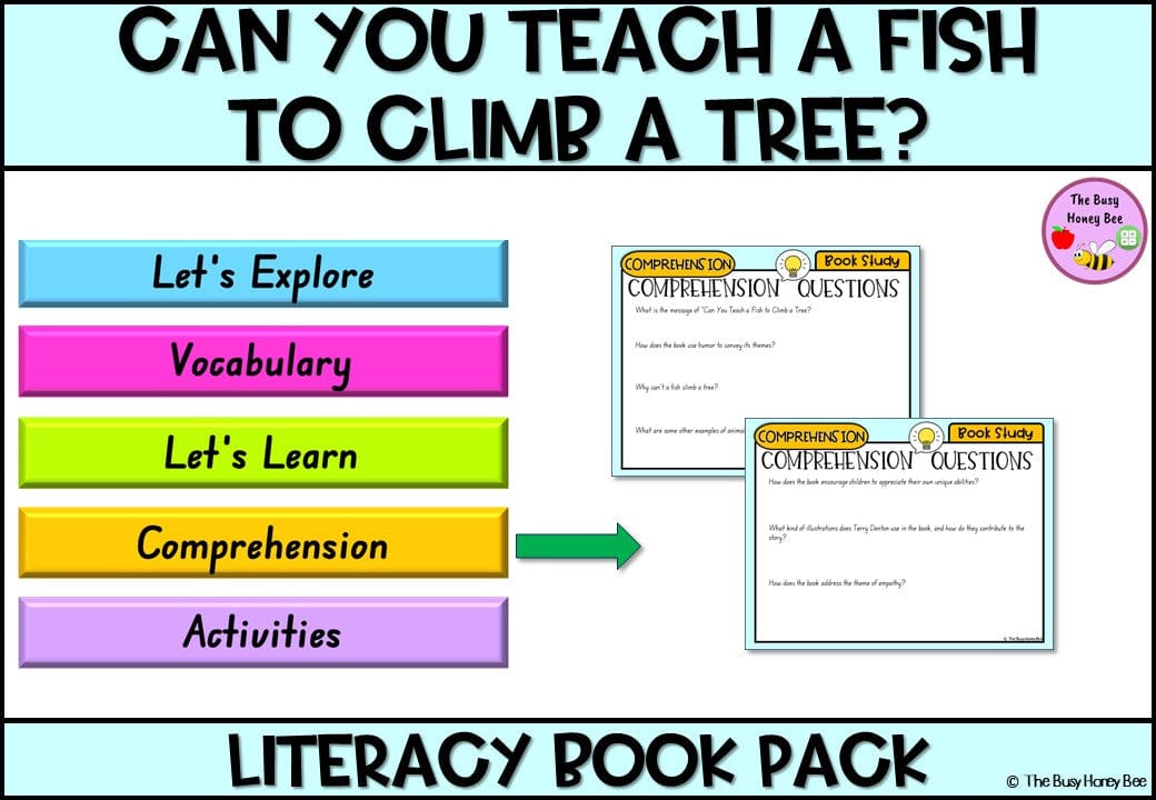 Can you Teach a Fish to Climb - CBCA 2024 - Literacy Book Pack - Activity Pack