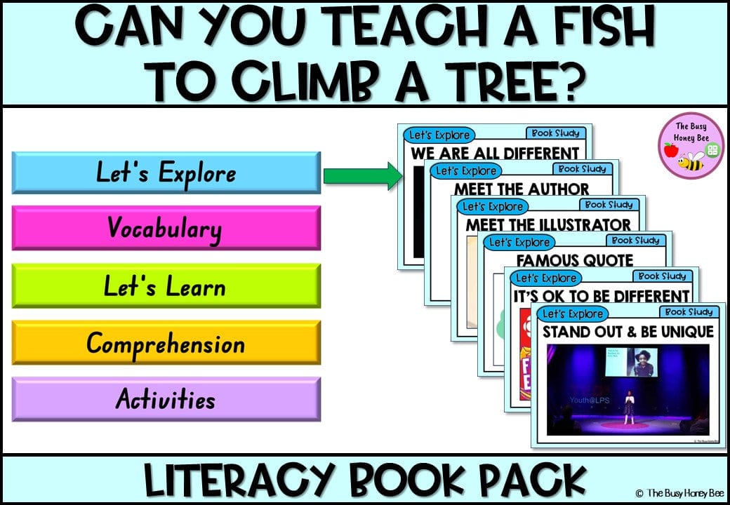 Can you Teach a Fish to Climb - CBCA 2024 - Literacy Book Pack - Activity Pack