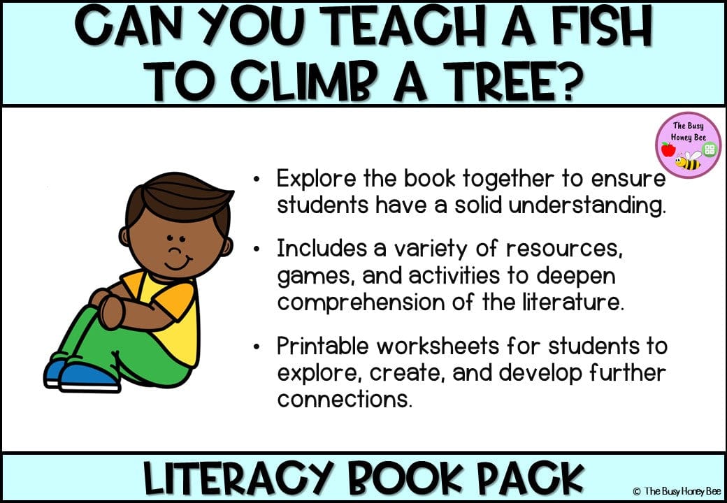 Can you Teach a Fish to Climb - CBCA 2024 - Literacy Book Pack - Activity Pack