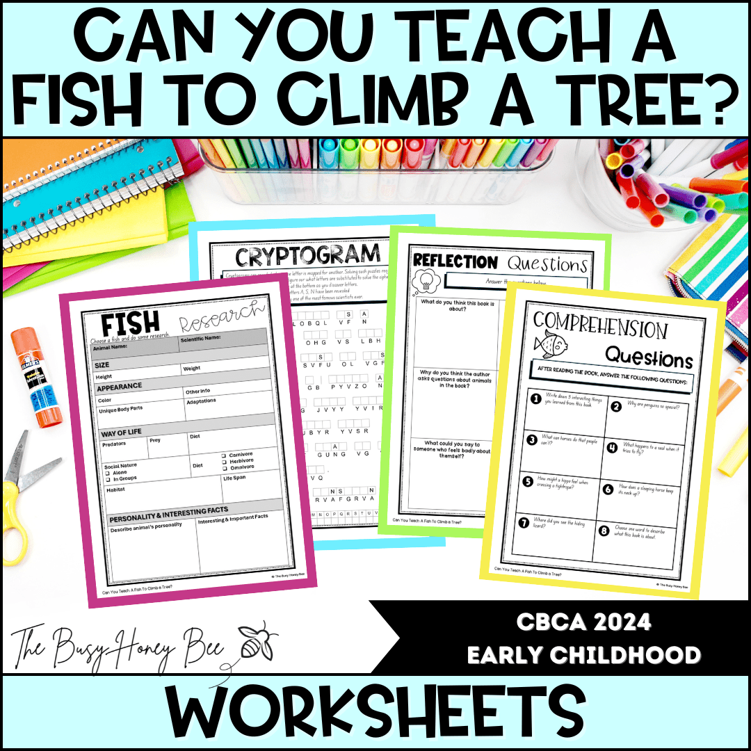 Can you Teach a Fish to Climb - CBCA 2024 - Literacy Book Pack - Activity Pack