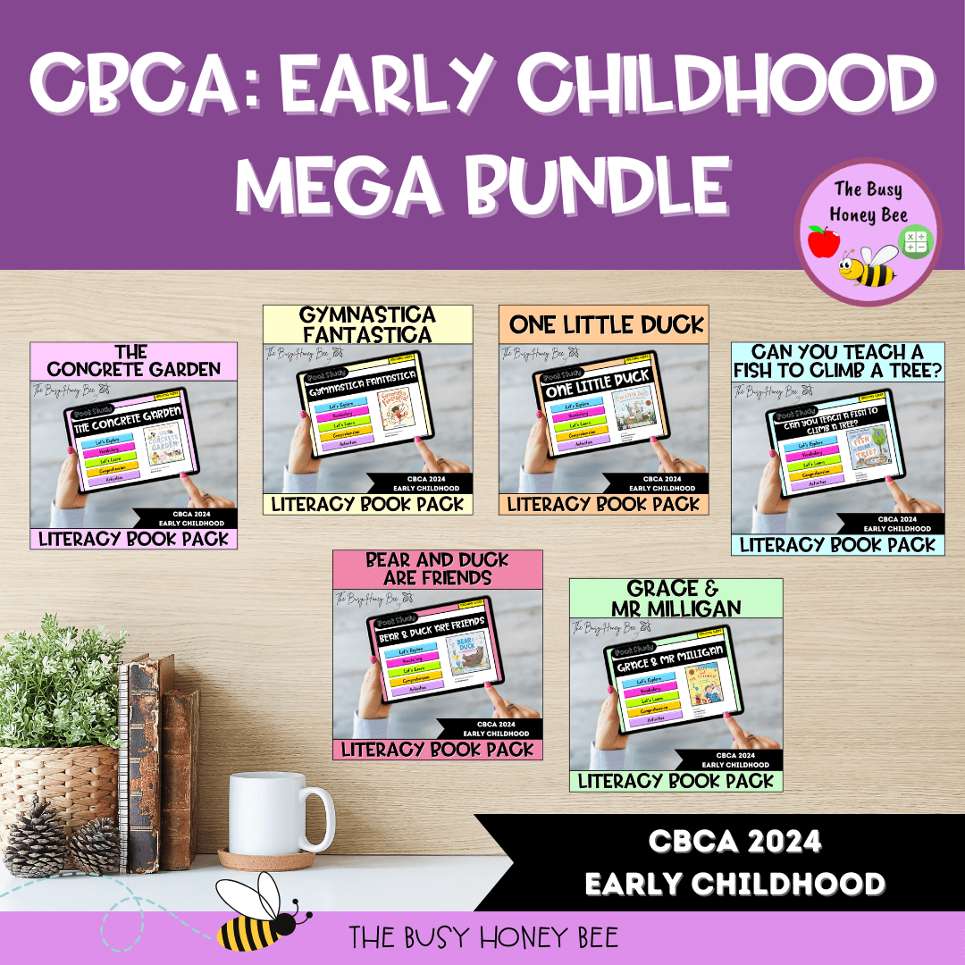 CBCA 2024 - Early Childhood Category - Literacy Book Pack MEGA Bundle - Activity Pack