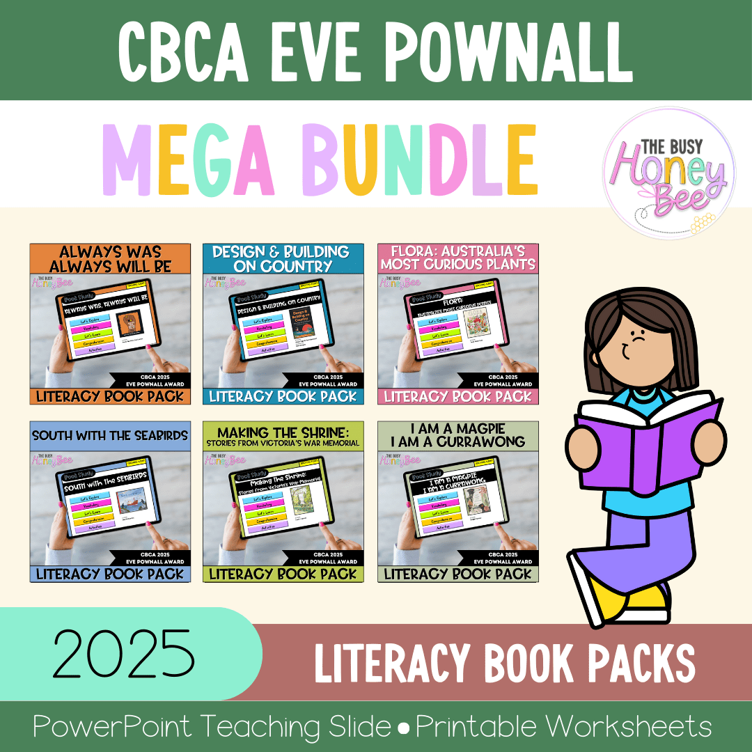 CBCA 2025 - Eve Pownall Category - Literacy Book Pack MEGA Bundle - Activity Pack