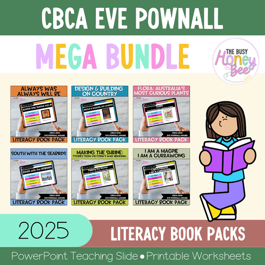 CBCA 2025 - Eve Pownall Category - Literacy Book Pack MEGA Bundle - Activity Pack