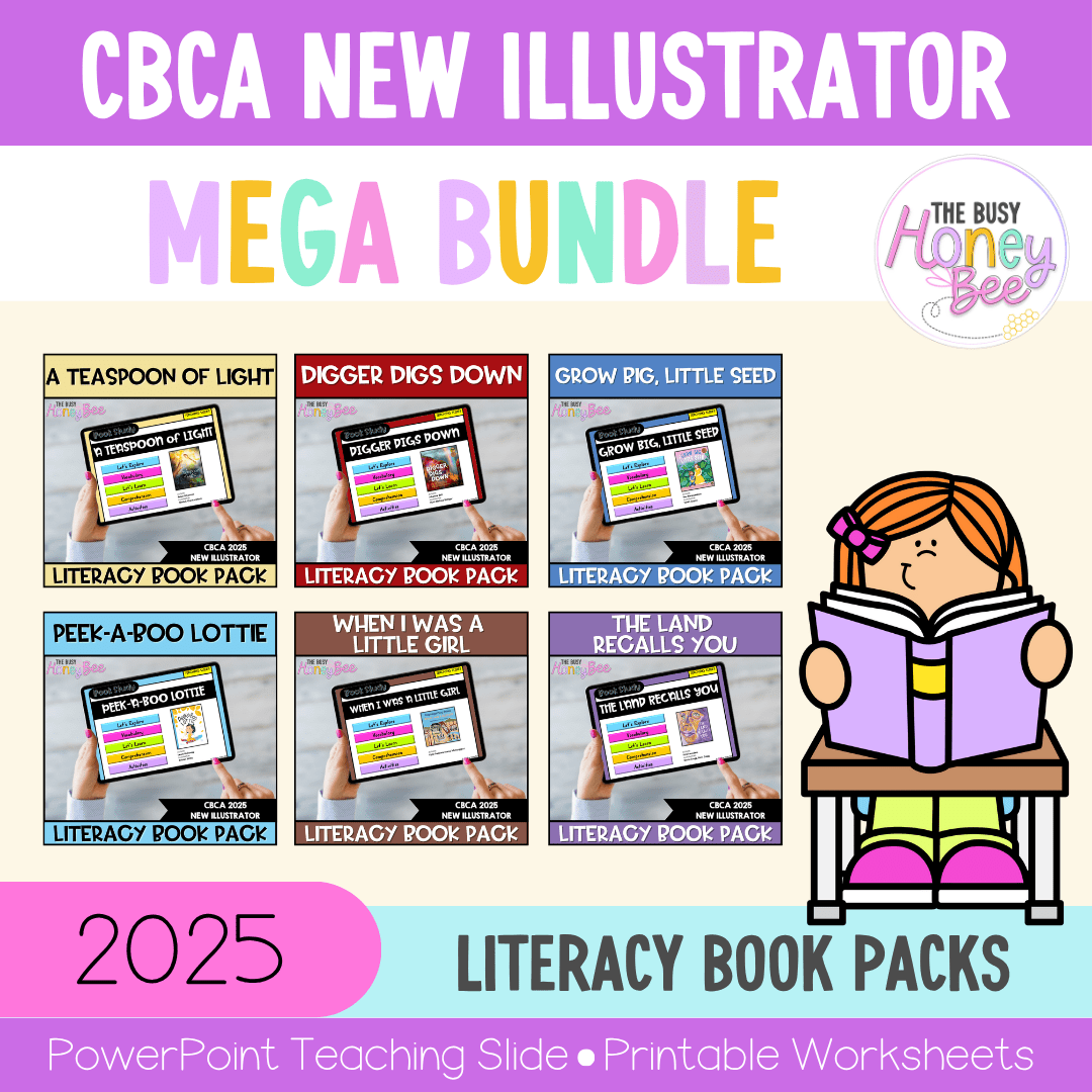 CBCA 2025 - New Illustrator Category - Literacy Book Pack MEGA Bundle - Activity Pack