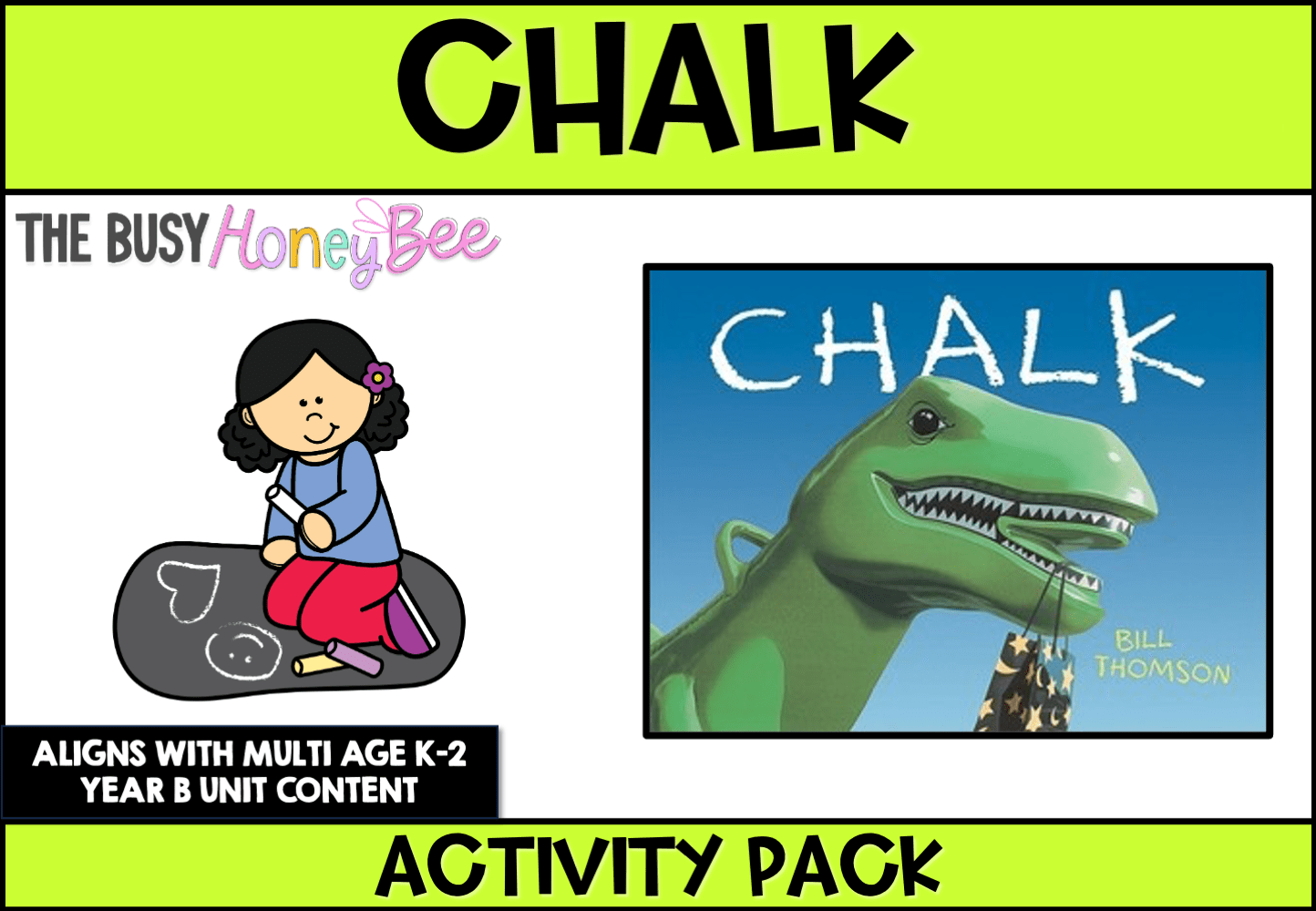 Chalk by Bill Thomson Activity Pack -