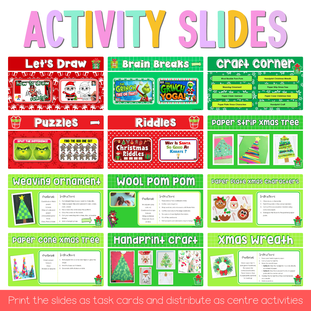 Christmas Brain Breaks and Activities CHRISTMAS Bundle -