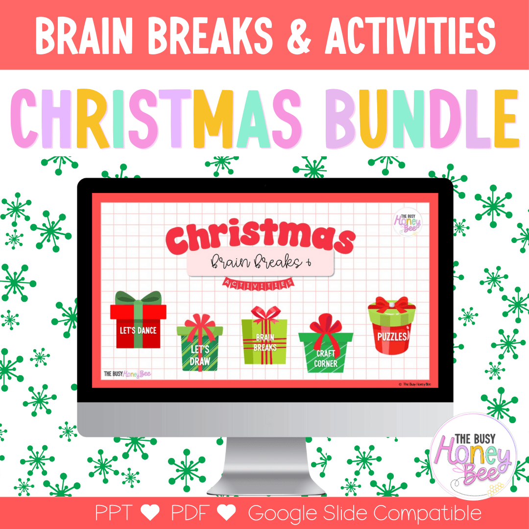 Christmas Brain Breaks and Activities CHRISTMAS Bundle -