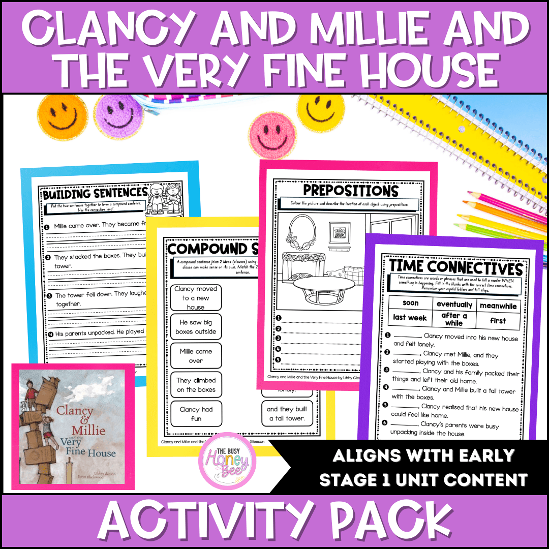 Clancy and Millie and the Very Fine House by Libby Gleeson Activity Pack - Activity Pack