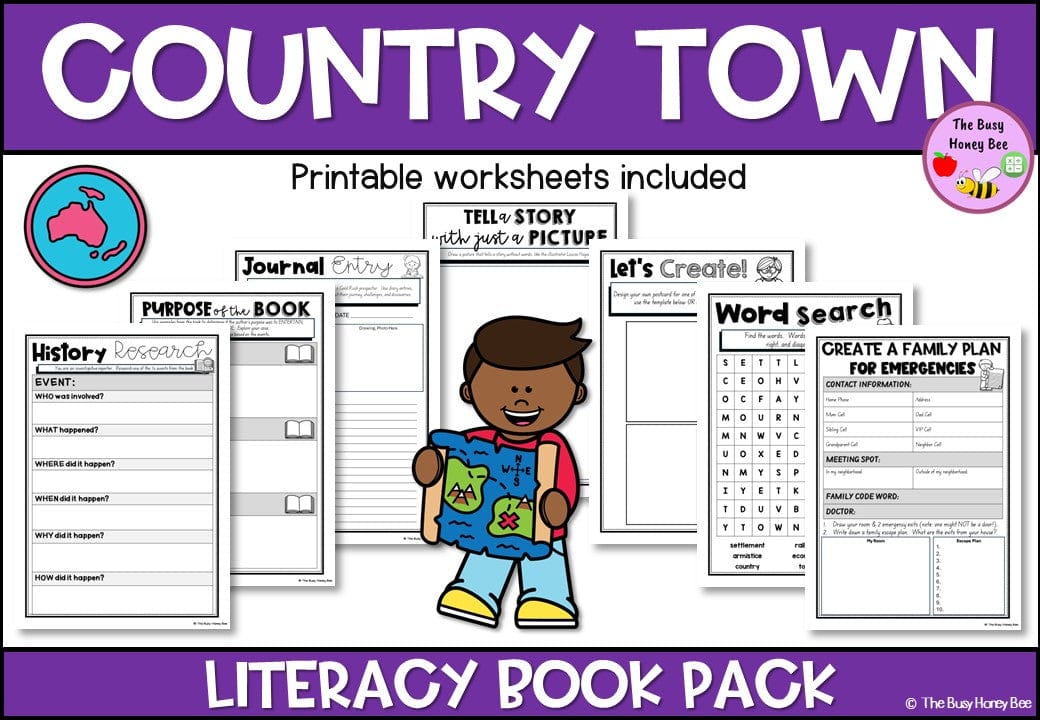 Country Town - CBCA 2024 - Literacy Book Pack - Activity Pack