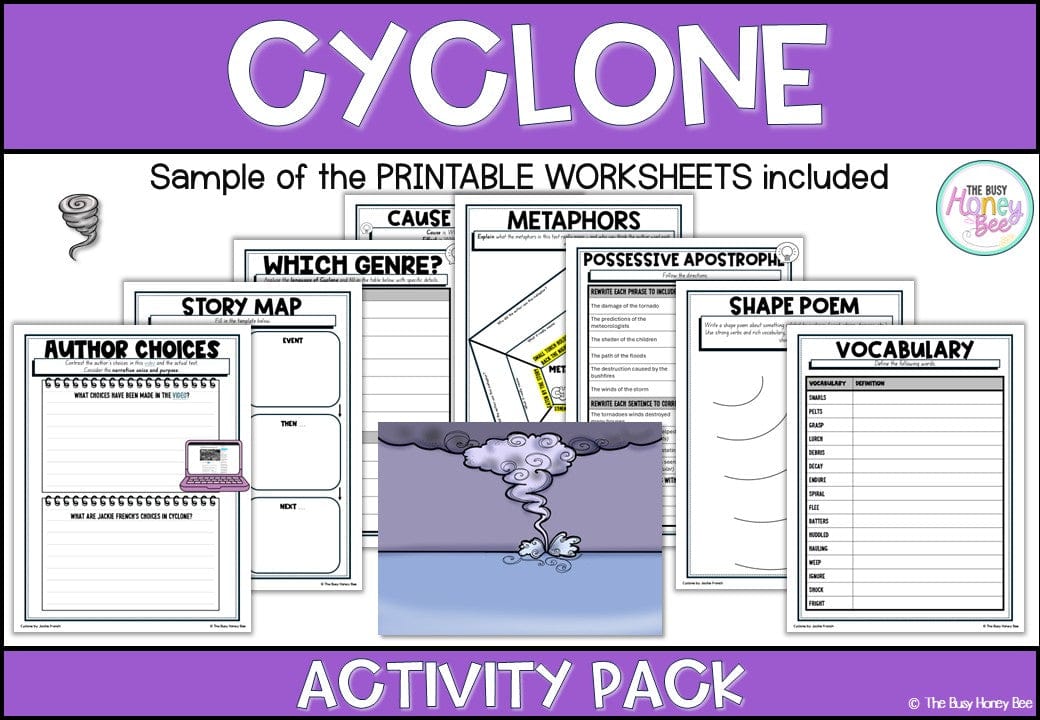 Cyclone by Jackie French Activity Pack -