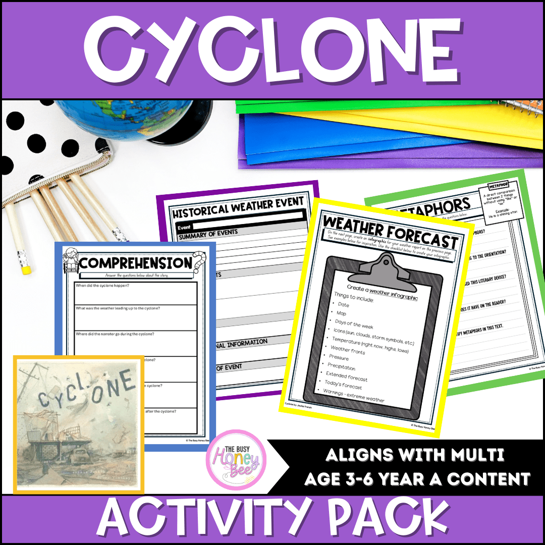 Cyclone by Jackie French Activity Pack -