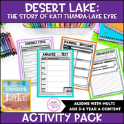 Desert Lake by Pamela Freeman Activity Pack -
