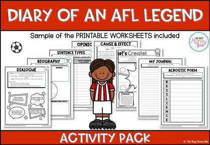 Diary of an AFL Legend Activity Pack - Activity Pack