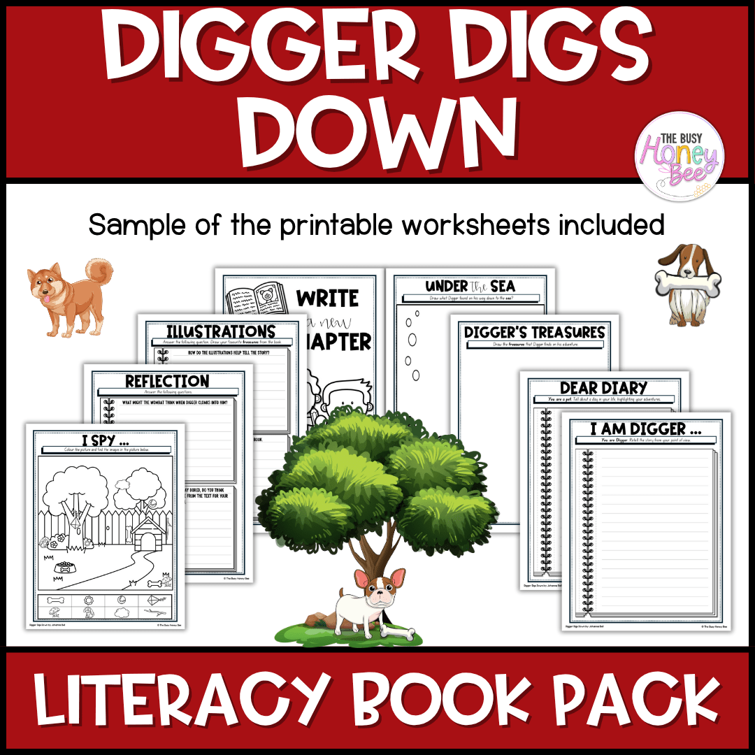 Digger Digs Down, Huni Melissa Bolliger - CBCA 2025 - Literacy Book Pack - Activity Pack
