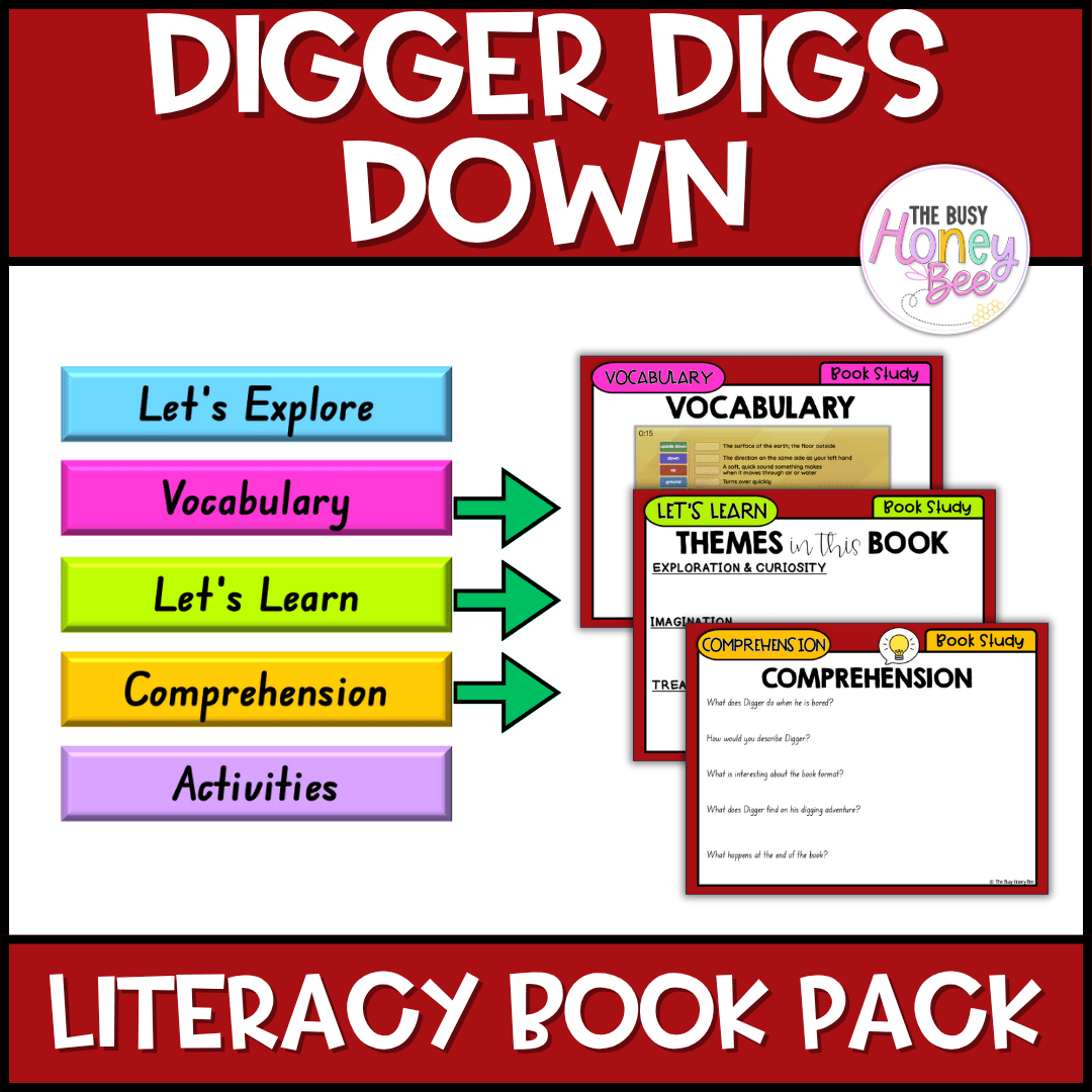 Digger Digs Down, Huni Melissa Bolliger - CBCA 2025 - Literacy Book Pack - Activity Pack