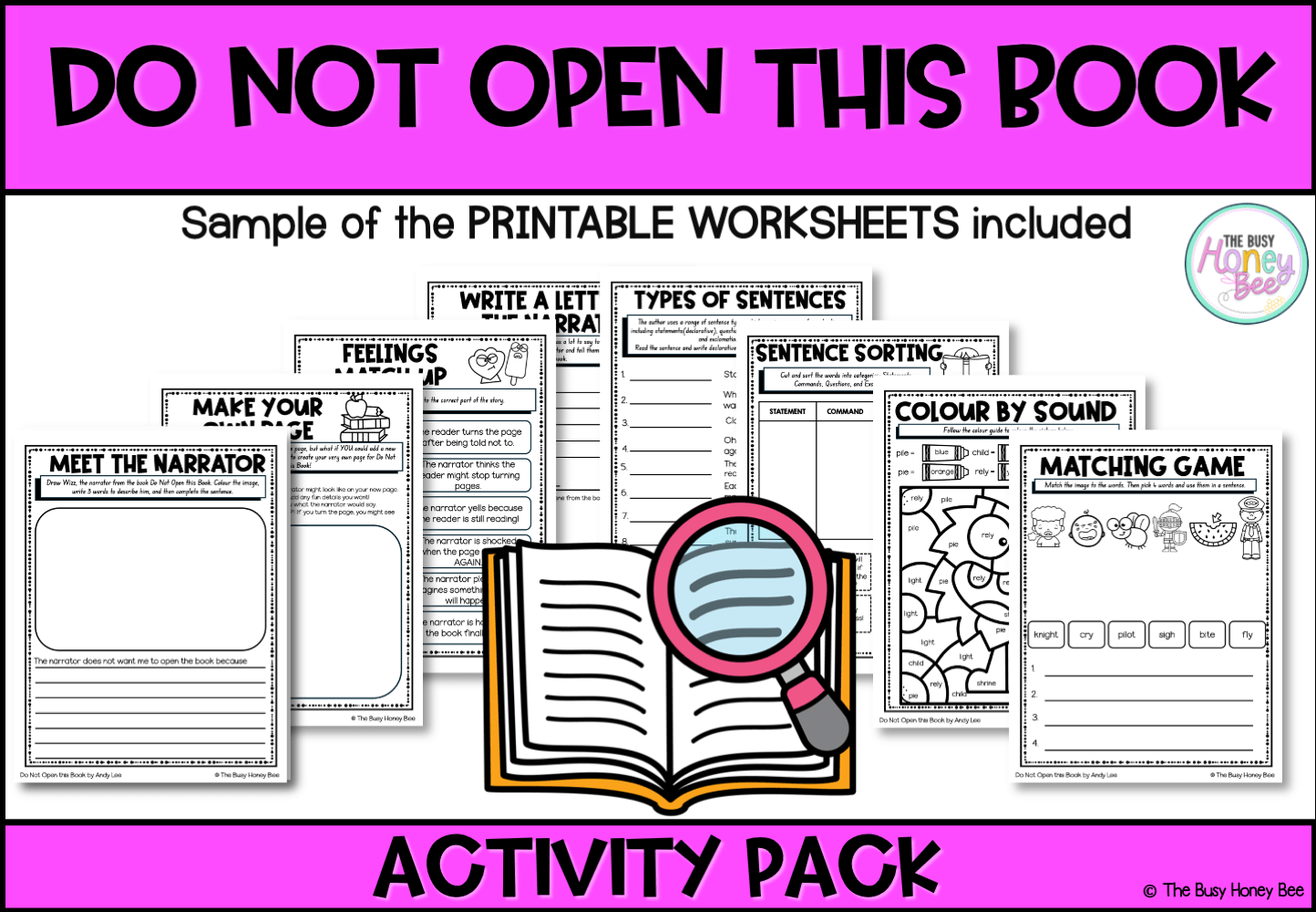 Do Not Open this Book Activity Pack -