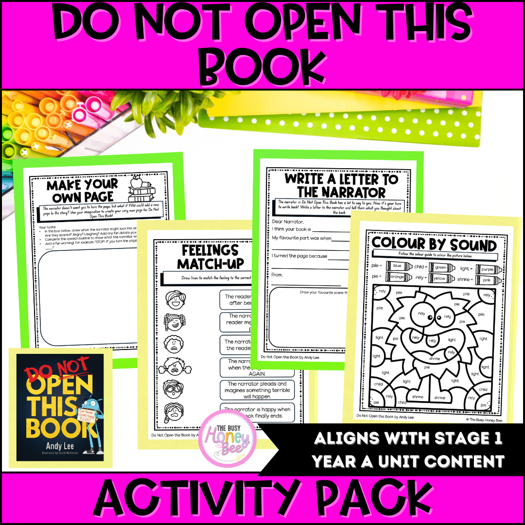 Do Not Open this Book Activity Pack -