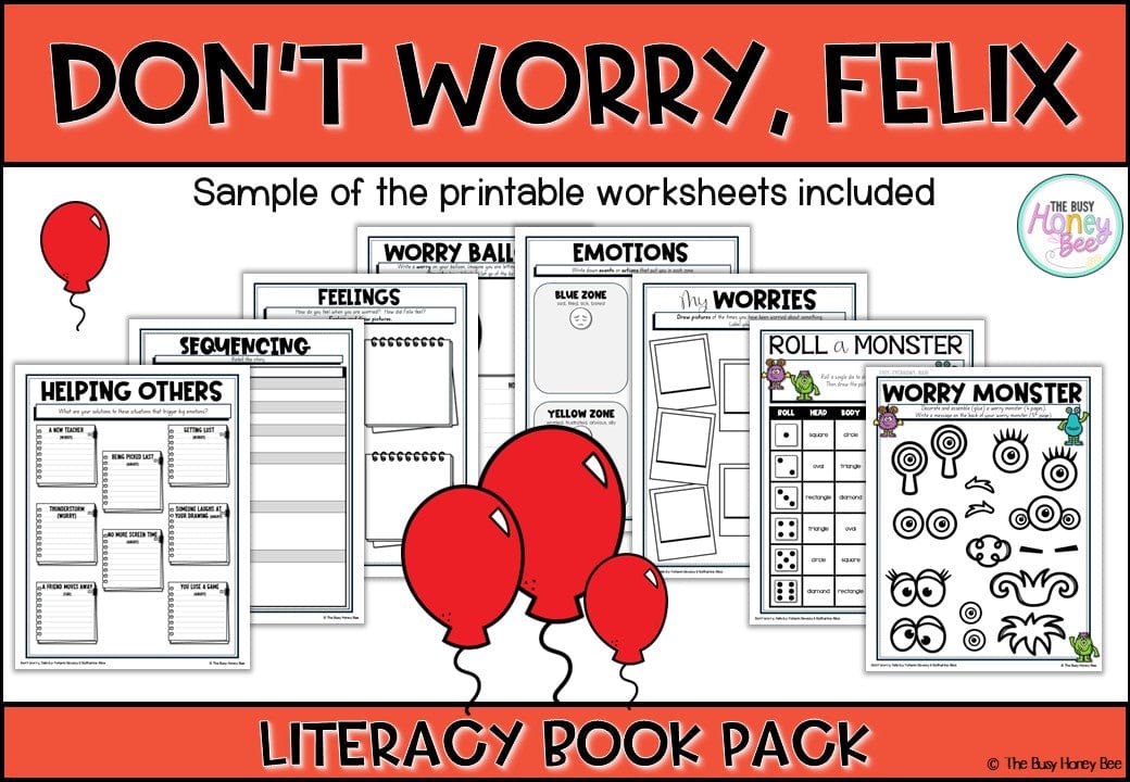 Don’t Worry, Felix by Yohann Devezy and Katharine Alice - CBCA 2025 - Literacy Book Pack - Activity Pack