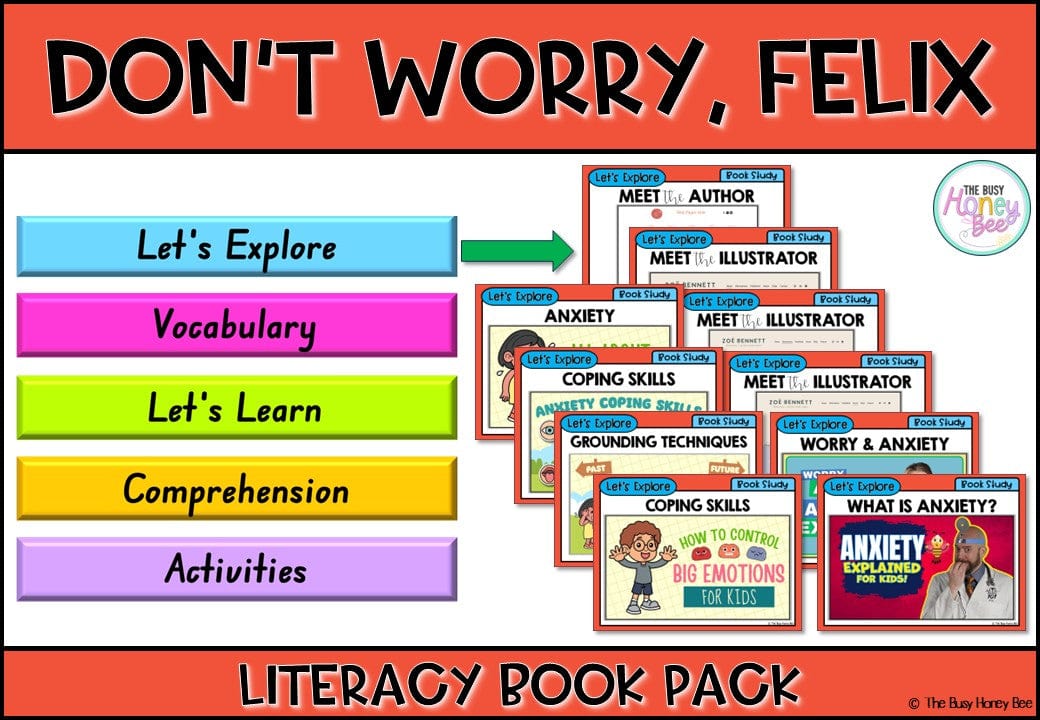 Don’t Worry, Felix by Yohann Devezy and Katharine Alice - CBCA 2025 - Literacy Book Pack - Activity Pack