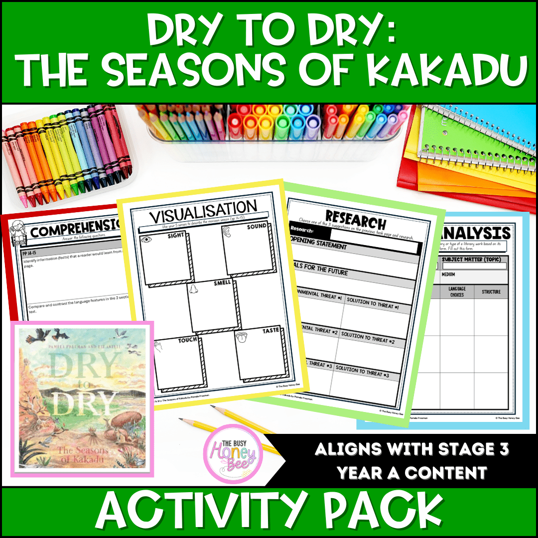 Dry to Dry: The Seasons of Kakadu Activity Pack - Activity Pack