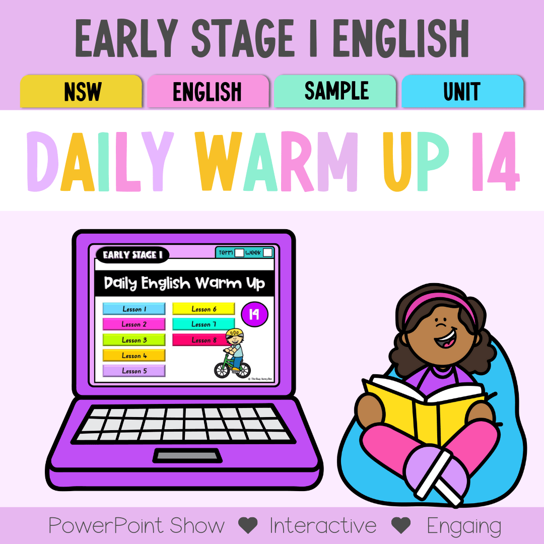 Early Stage 1 English Daily Warm Up Unit 14 - Warm Ups | Revision