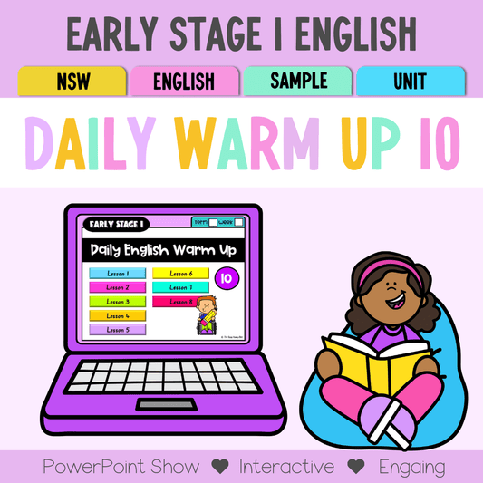 Early Stage 1 English Daily Warm Up Unit 10 - Warm Ups | Revision