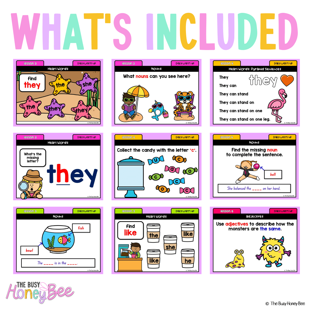 Early Stage 1 English Daily Warm Up Unit 3 - Warm Ups | Revision