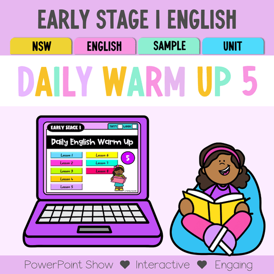 Early Stage 1 English Daily Warm Up Unit 5 - Warm Ups | Revision